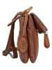 Bellicci Leren schoudertas "Kline" cognackleurig - (B)24 x (H)15 x (D)4 cm