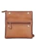 Bellicci Leren schoudertas "Kline" cognackleurig - (B)24 x (H)15 x (D)4 cm