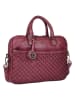 Bellicci Leren businesstas "Presley" roze - (B)37,5 x (H)27 x (D)5 cm