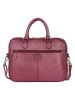 Bellicci Leren businesstas "Presley" roze - (B)37,5 x (H)27 x (D)5 cm