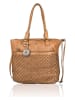 Bellicci Leder-Schultertasche "Paola" in Cognac - (B)31 x (H)34 x (T)13 cm