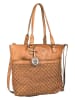 Bellicci Leder-Schultertasche "Paola" in Cognac - (B)31 x (H)34 x (T)13 cm
