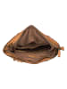 Bellicci Leder-Schultertasche "Paola" in Cognac - (B)31 x (H)34 x (T)13 cm