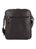 SPARWELL Leren schoudertas "Keen Karl" bruin - (B)24 x (H)27 x (D)8,5 cm