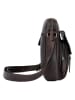 SPARWELL Leren schoudertas "Keen Karl" bruin - (B)24 x (H)27 x (D)8,5 cm