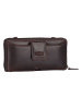 SPARWELL Leren portemonnee "Caprice" lichtbruin - (B)19,5 x (H)9,5 x (D)3,5 cm