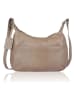 SPARWELL Leren schoudertas "Optimistic Olly" taupe - (B)34,5 x (H)21,5 x (D)9 cm