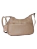 SPARWELL Leren schoudertas "Optimistic Olly" taupe - (B)34,5 x (H)21,5 x (D)9 cm