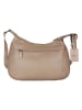 SPARWELL Leren schoudertas "Optimistic Olly" taupe - (B)34,5 x (H)21,5 x (D)9 cm