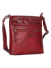 WEZBEY Leren schoudertas "Adrian" rood - (B)21 x (H)25 x (D)5 cm