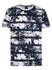 Petrol Industries Shirt in Dunkelblau/ Weiß