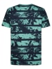 Petrol Industries Shirt zwart/turquoise