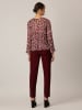 APART Blouse bordeaux/crème