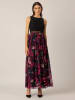 APART Kleid in Schwarz/ Bordeaux