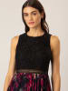 APART Kleid in Schwarz/ Bordeaux