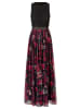 APART Kleid in Schwarz/ Bordeaux