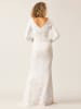 APART Paillettenjurk wit/beige