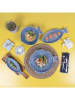 Villa d´Este Servierteller "Paros" in Blau - (L)24 x (B)10,5 cm