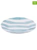 Villa d´Este 6-delige set: fruitborden "Versilia" wit/turquoise - Ø 19 cm