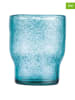 Villa d´Este 6-delige set: glazen "Unico" turquoise - 325 ml