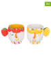 Villa d´Este Kubki (2 szt.) "Fruit Life" w kolorze czerwono-żółtym - 280 ml