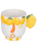 Villa d´Este 2-delige set: koppen "Fruit Life" rood/geel - 280 ml