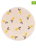Villa d´Este 2tlg. Set: Tischset mit Untersetzer "Lemon" in Beige/ Gelb