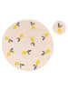 Villa d´Este 2tlg. Set: Tischset mit Untersetzer "Lemon" in Beige/ Gelb