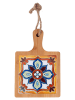 Villa d´Este Deska w kolorze jasnobrązowo-niebieskim do krojenia - 12,9 x 19,6 cm