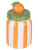 Villa d´Este Voorraadpot "Fruit Life" wit/groen/geel - (H)16 cm