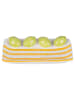 Villa d´Este Półmisek "Fruit Life" w kolorze żółto-pomarańczowym - dł. 15 cm