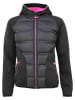 Peak Mountain Softshelljas "Alley" zwart/roze