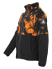 Peak Mountain Fleecejacke "Cefran" in Schwarz/ Orange