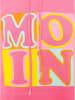 Zwillingsherz Hoodie "Print Moin" in Pink