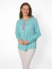 Zwillingsherz Bluse "Maike" in Türkis
