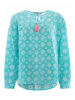 Zwillingsherz Bluse "Maike" in Türkis