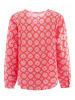 Zwillingsherz Bluse "Maike" in Rosa/ Orange