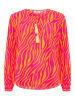 Zwillingsherz Bluse "Zebratraum" in Pink/ Orange