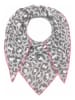 Zwillingsherz Dreieckstuch "Leo" in Grau - (L)200 x (B)130 cm