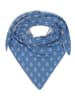 Zwillingsherz Dreieckstuch in Blau - (L)200 x (B)130 cm