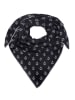 Zwillingsherz Dreieckstuch in Schwarz - (L)200 x (B)130 cm