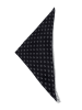 Zwillingsherz Dreieckstuch in Schwarz - (L)200 x (B)130 cm