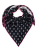 Zwillingsherz Driehoekige doek donkerblauw - (L)200 x (B)130 cm