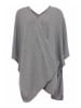 Zwillingsherz Poncho in Grau