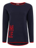 Zwillingsherz Trui "Smile" donkerblauw