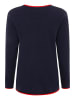 Zwillingsherz Pullover "Smile" in Dunkelblau
