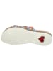 Think! Leren slippers blauw/meerkleurig