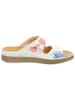 Think! Leder-Pantoletten in Creme