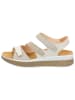 Think! Leder-Sandalen in Weiß/ Beige