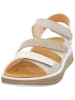 Think! Leder-Sandalen in Creme/ Beige